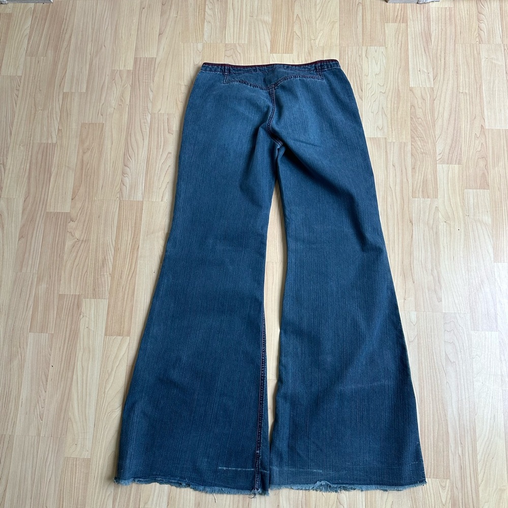 Vintage Y2K Express Blue Jeans with Red Stitching - Picture 5 of 7